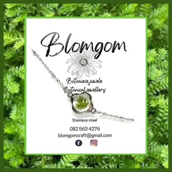 Flower Shaped Bracelet - Moss (BRL008)