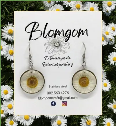 Large Circle Earrings - Daisy (EARST006)