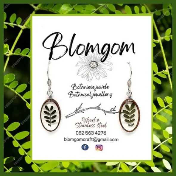 Medium Oval Shaped Earrings - Acacia (EARW006)